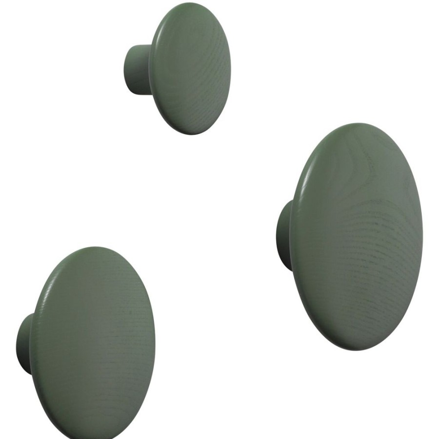 Inredning Muuto Krokar & Galgar | The Dots Krok Extra Small, Dusty Green