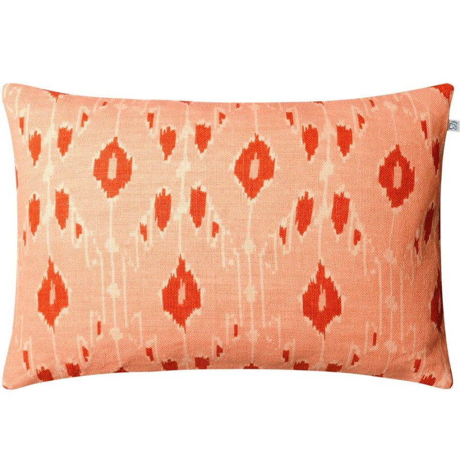 Textil Chhatwal & Jonsson Prydnadskuddar & Kuddfodral | Ikat Goa Kuddfodral 40X60 Cm, Rose / Apricot Orange