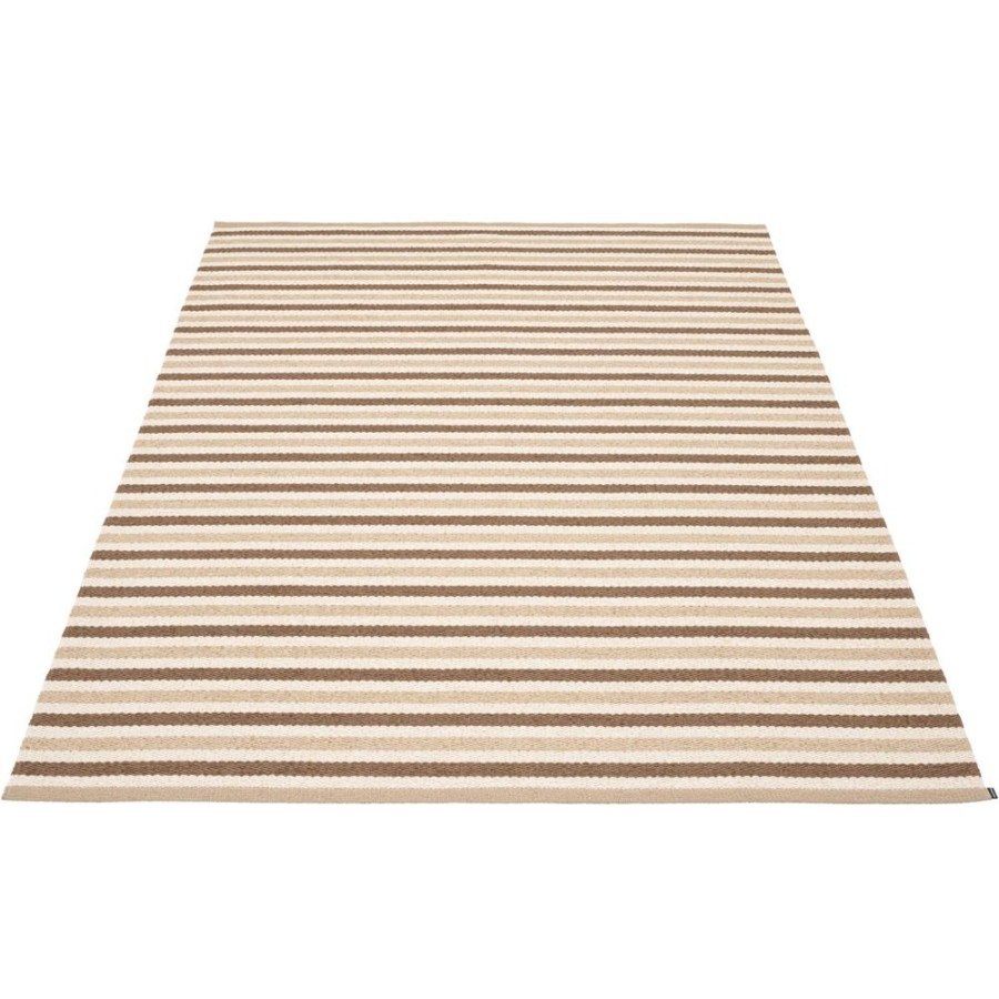 Mattor Pappelina Plastmattor | Teo Matta Brun / Beige / Vanilj, 180X260 Cm