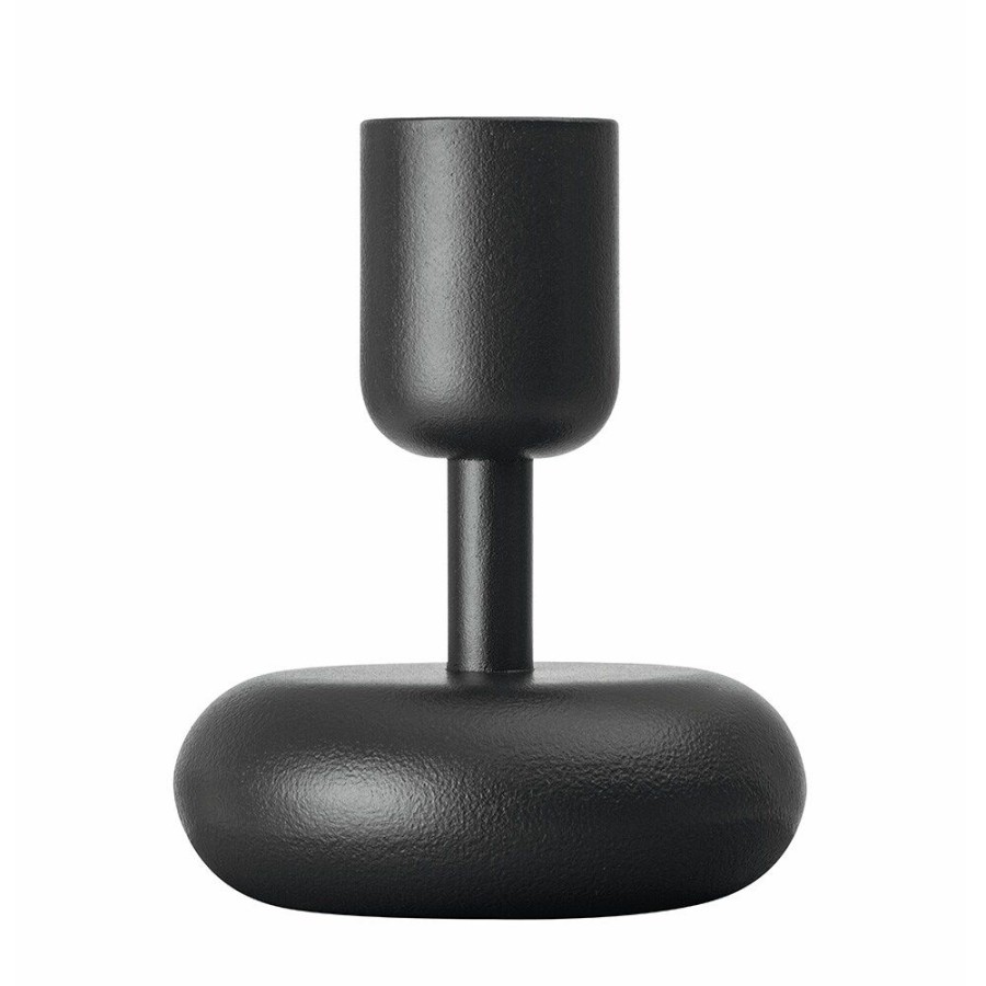 Inredning Iittala Ljusstakar | Nappula Ljusstake 107 Mm, Morkgra