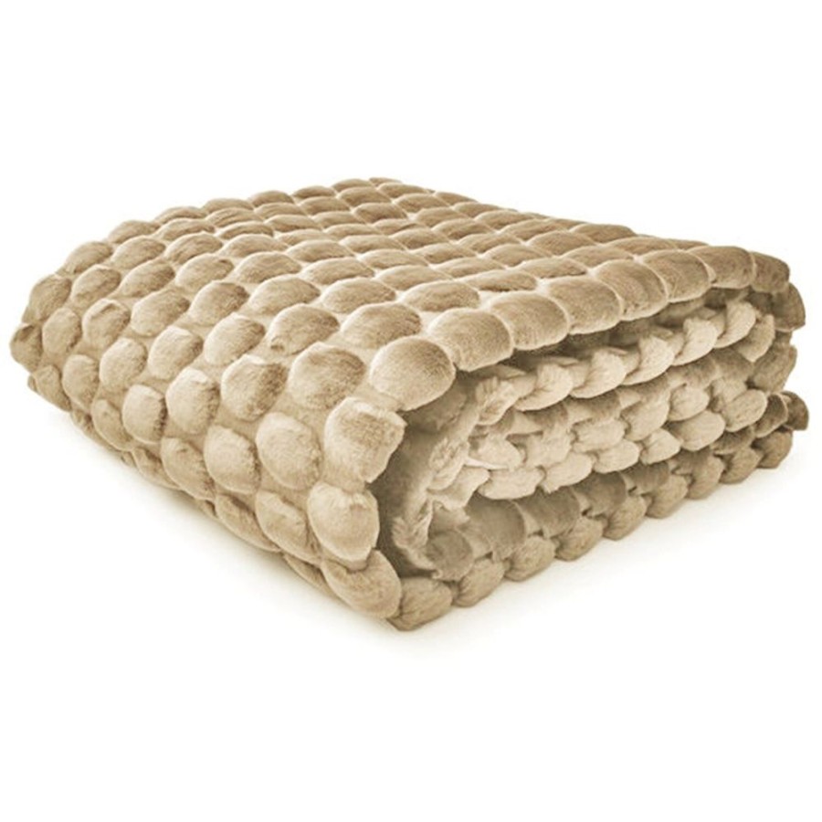 Textil Ceannis Pladar & Filtar | Egg Plad 130X170 Cm, Beige