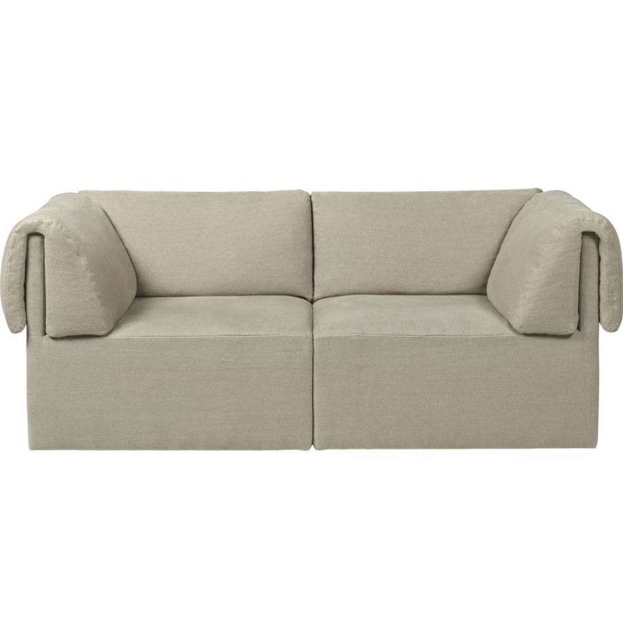 Mobler GUBI Modulsoffor | Wonder Soffa 2-S Pg2, Bel Lino G077/13 Lc