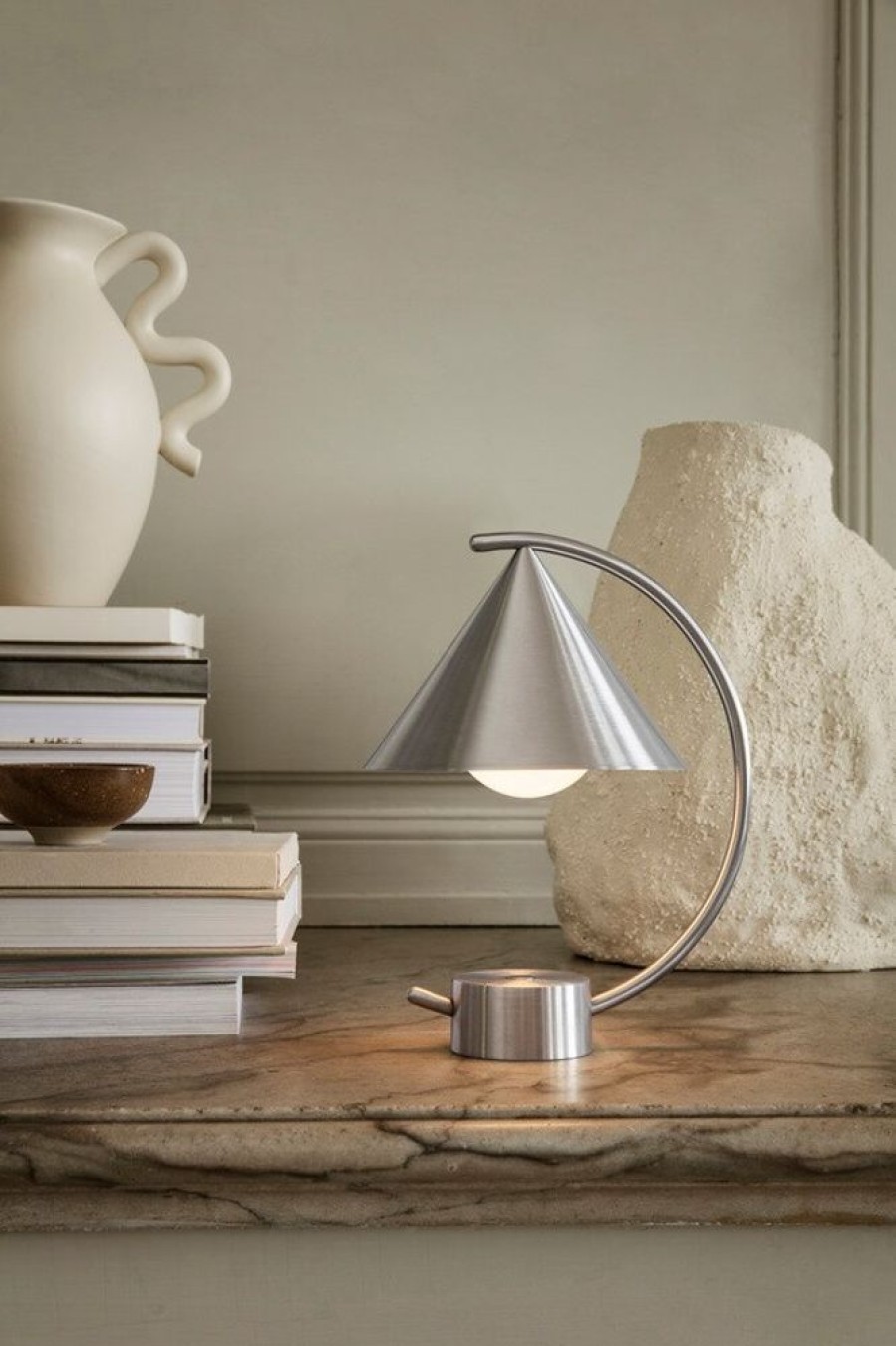 Belysning Ferm Living Sanglampor | Meridian Bordslampa, Massing