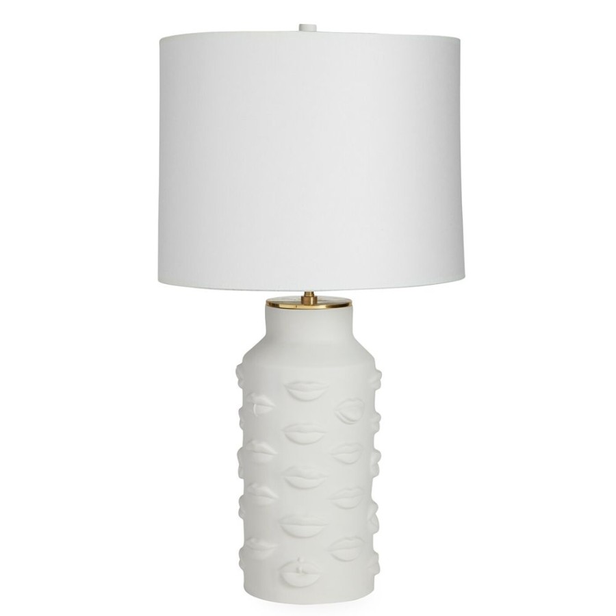 Belysning Jonathan Adler Bordslampor | Gala Lips Bordslampa, Vit