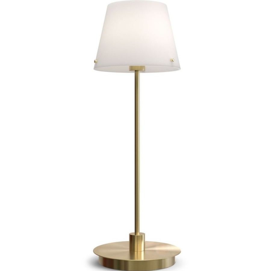 Belysning Herstal Bordslampor | Gil Il Grande Bordslampa, Satin Brass