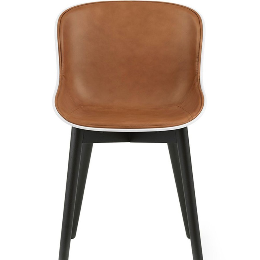 Mobler Normann Copenhagen Matstolar | Hyg Stol, Kladd Framsida, Brandy Lader / Svart Ek