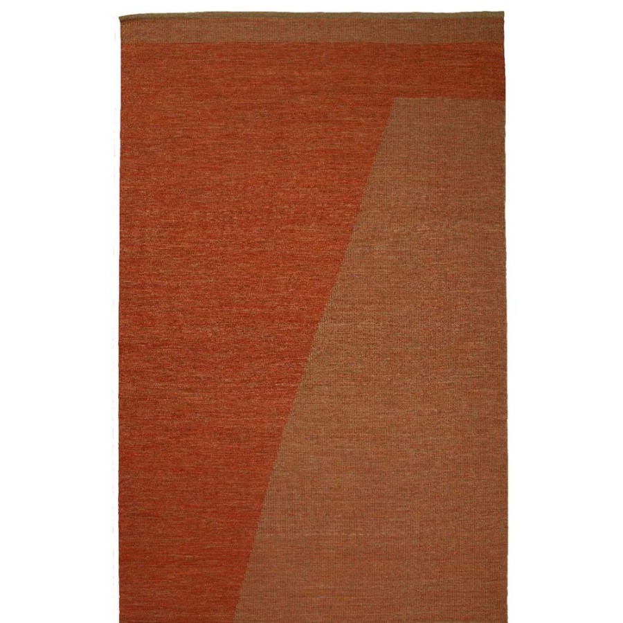 Mattor Chhatwal & Jonsson Viskosmattor & Polyestermattor | Una Matta Sparbar 230X320 Cm, Rust/Beige