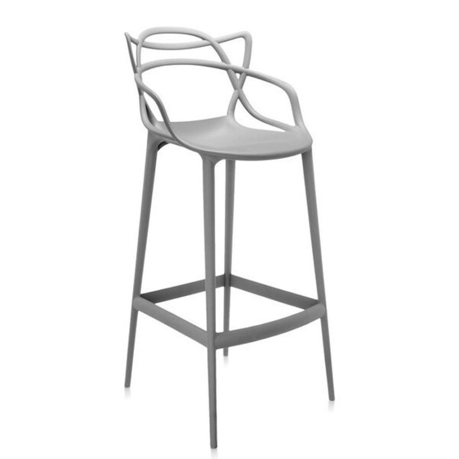 Mobler Kartell Barstolar | Masters Barstol 65 Cm, Vit