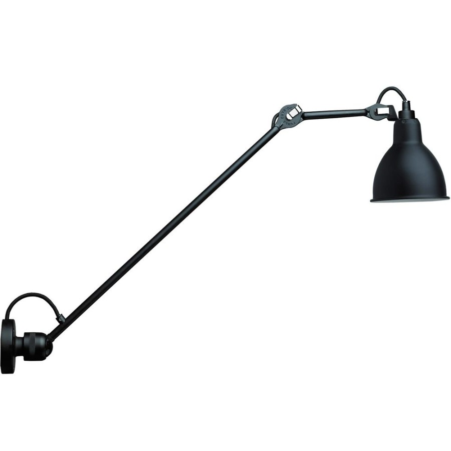 Belysning DCWéditions Vagglampor | La Lampe Gras N°304 Vagglampa L60, Svart