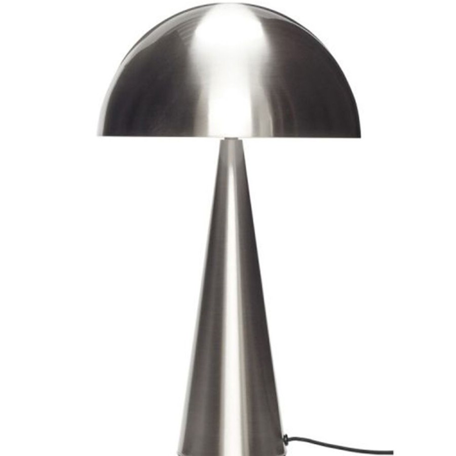 Belysning Hübsch Bordslampor | Mush Tall Bordslampa, Nickel