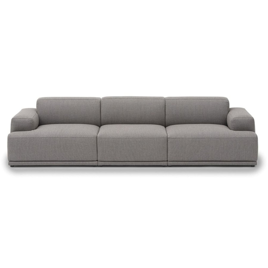 Mobler Muuto 3-Sitssoffor | Connect Soft Soffa 3-Sits Config 1, Re-Wool 128