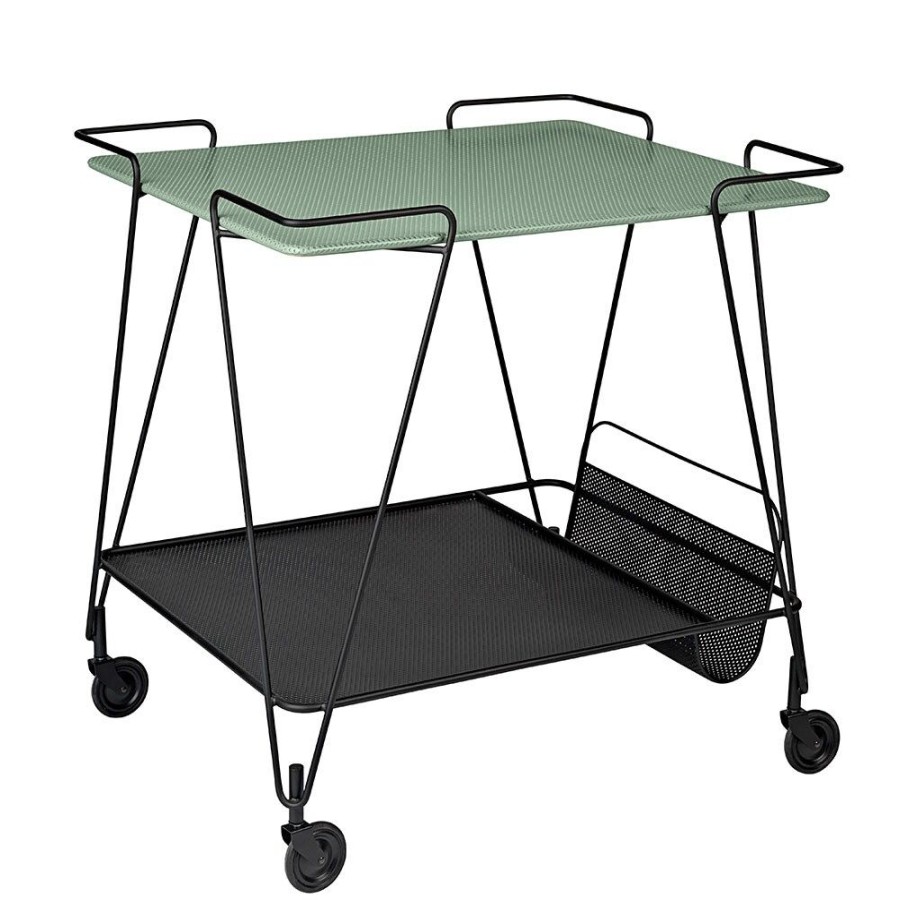 Mobler GUBI Serveringsvagnar & Rullbord | Mategot Serveringsvagn, Dusty Green