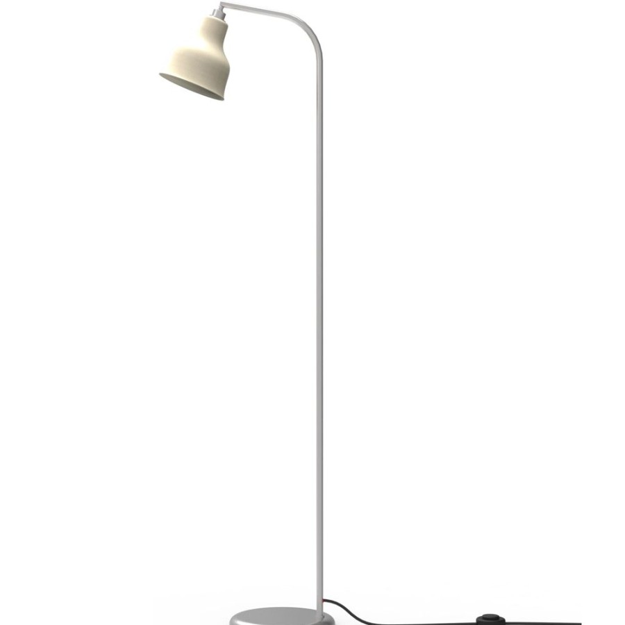 Belysning NUAD Golvlampor | Avra Golvlampa, Borstat Stal / Creme