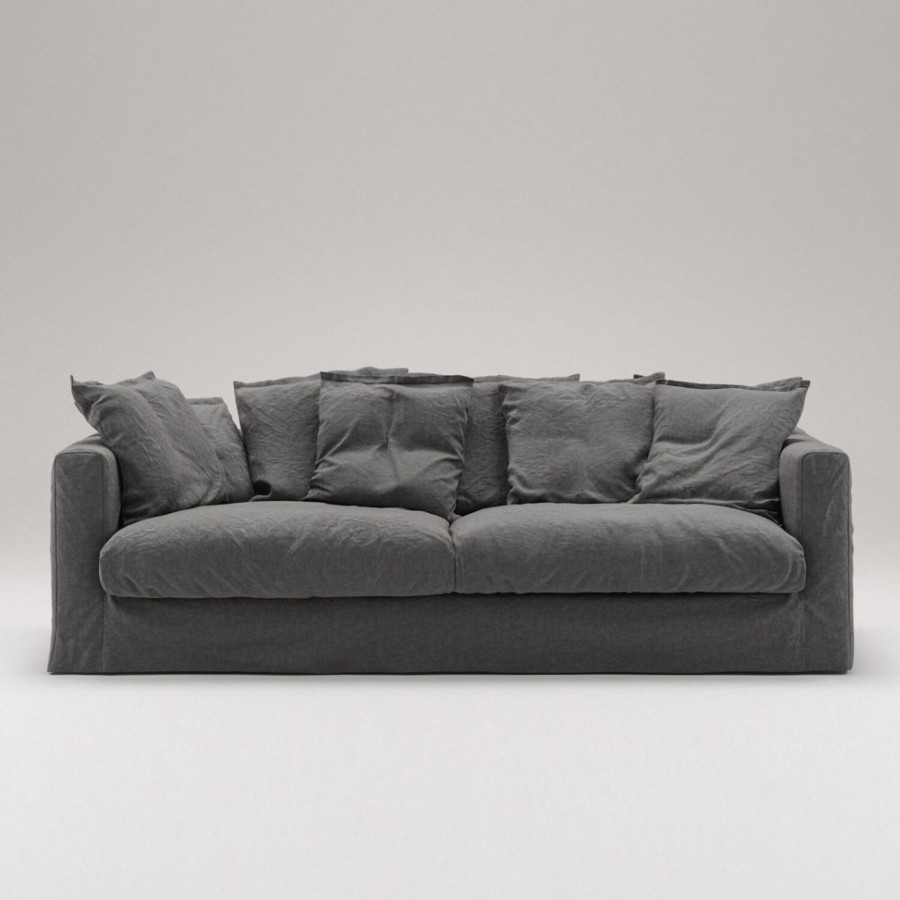 Mobler Decotique 3-Sitssoffor | Le Grand Air 3-Sitssoffa Linne, Carbon Dust