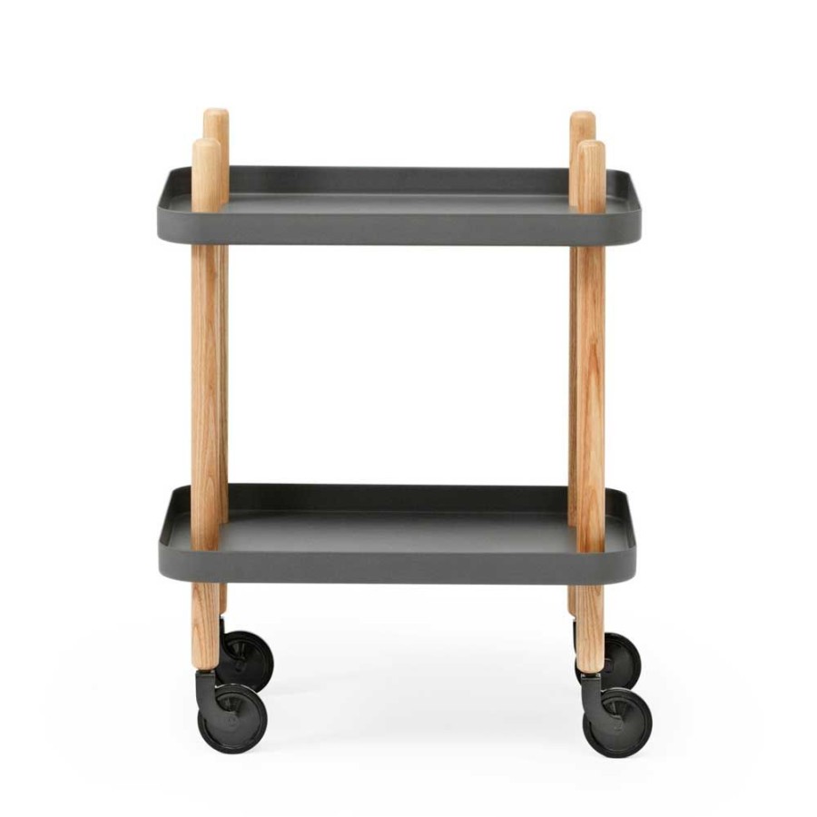 Mobler Normann Copenhagen Serveringsvagnar & Rullbord | Block Bord, Morkgra