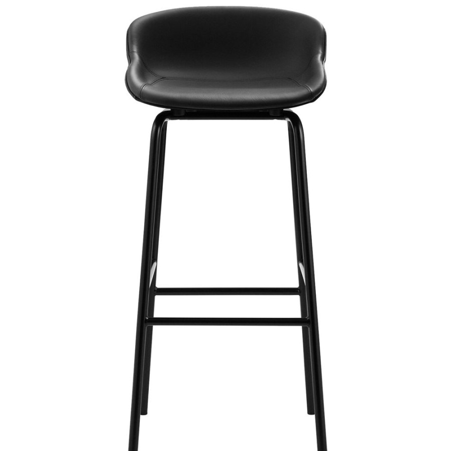 Mobler Normann Copenhagen Barstolar | Hyg Barstol 75 Cm, Svart Lader / Svart