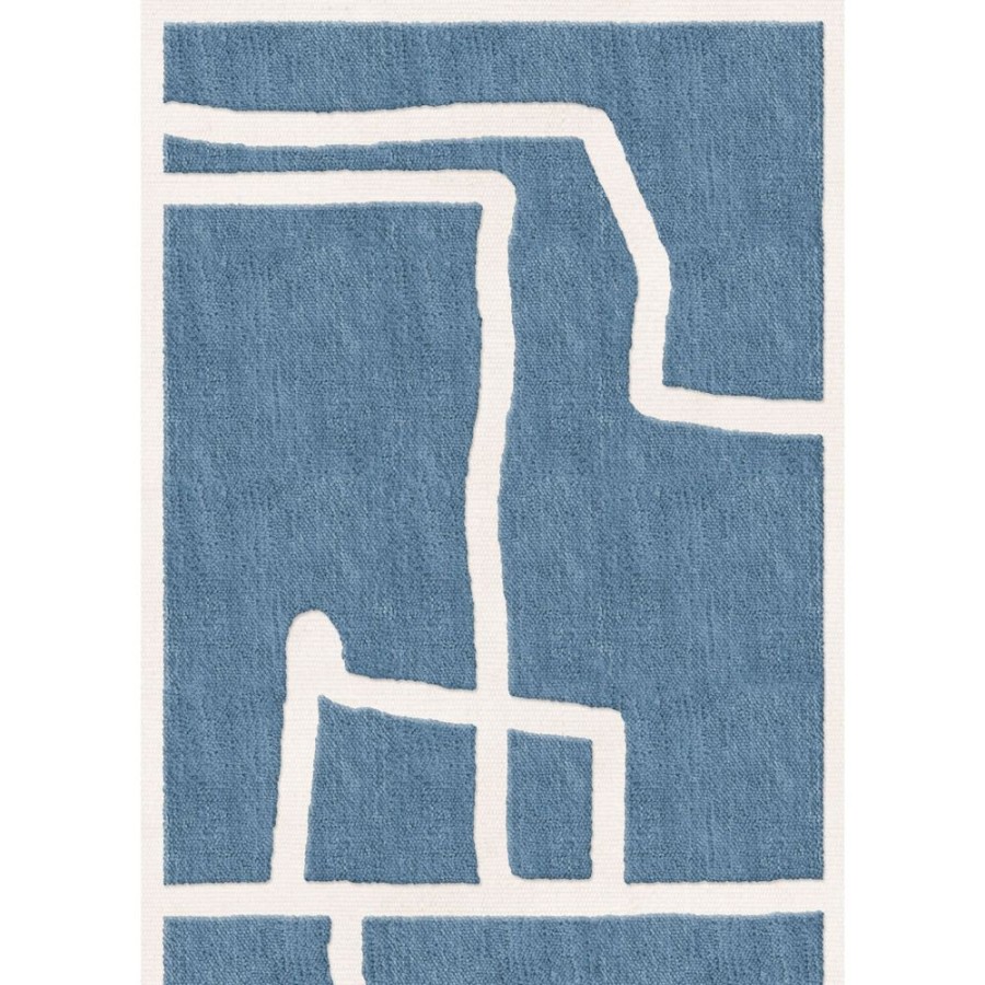 Mattor Layered Ullmattor | Gotland Klint Ullmatta Cornflower Blue, 180X270 Cm