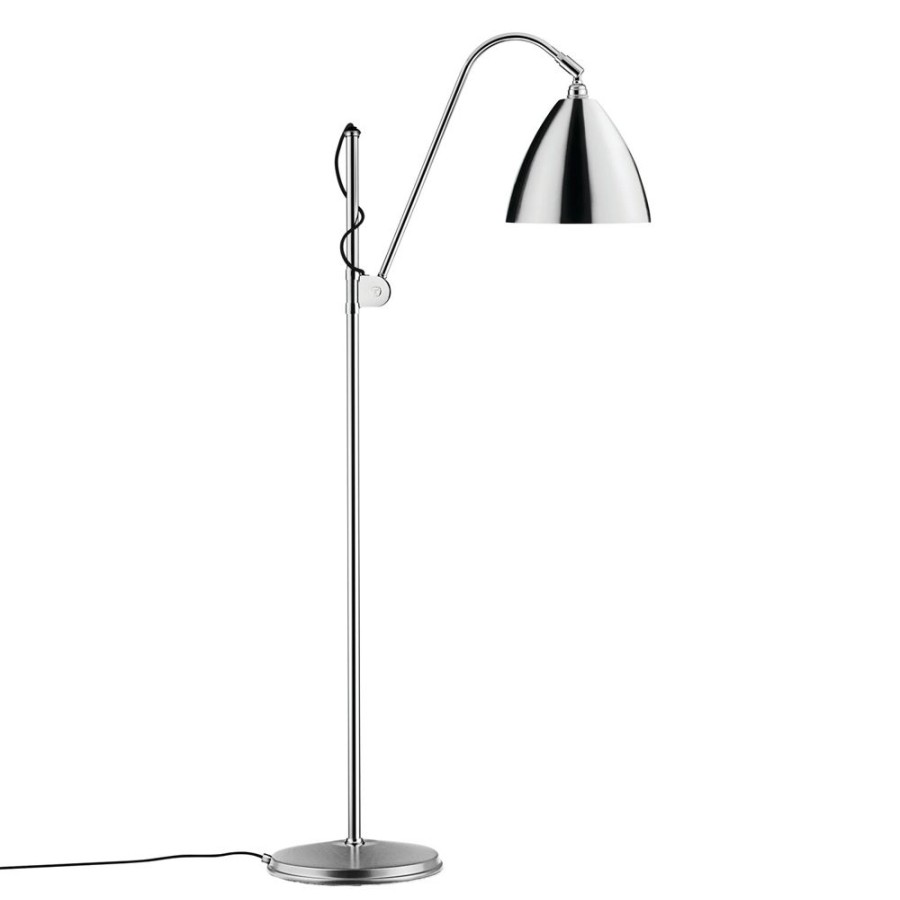 Belysning GUBI Golvlampor | Bestlite Bl3 M Golvlampa, Krom