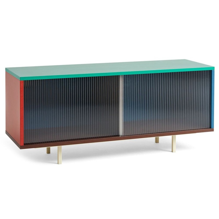 Mobler HAY Tv- Och Mediamobler | Colour Cabinet Sideboard Glasdorr, 120 Cm / Multi