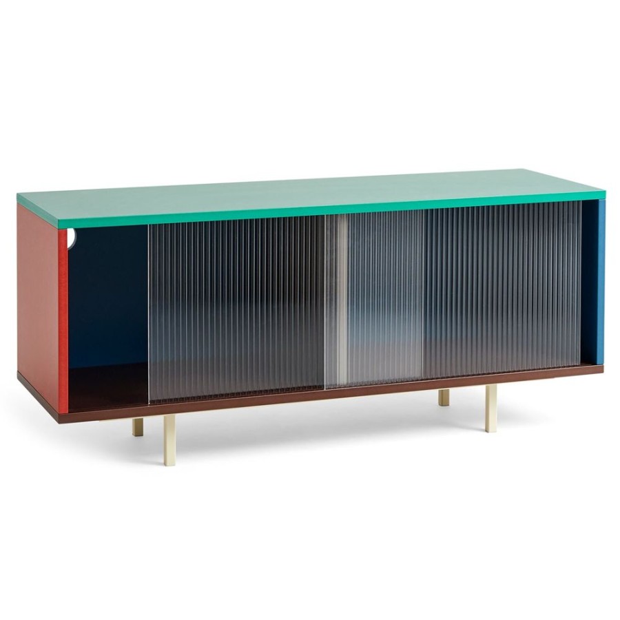 Mobler HAY Tv- Och Mediamobler | Colour Cabinet Sideboard Glasdorr, 120 Cm / Multi