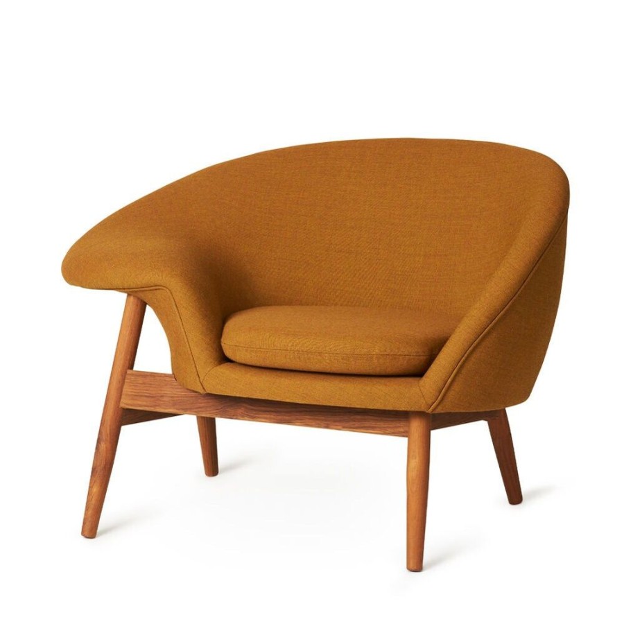 Mobler Warm Nordic Fatoljer | Fried Egg Loungestol, Dark Ochre