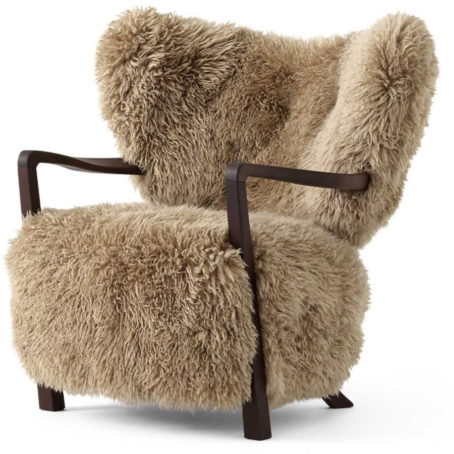 Mobler &Tradition Fatoljer | Wulff Atd2 Loungefatolj, Valnot / Sheepskin Honey