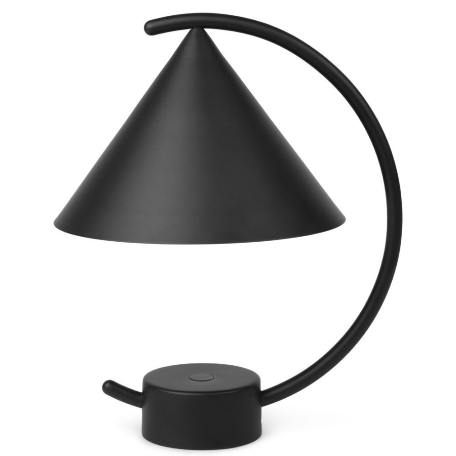 Belysning Ferm Living Sanglampor | Meridian Bordslampa, Svart