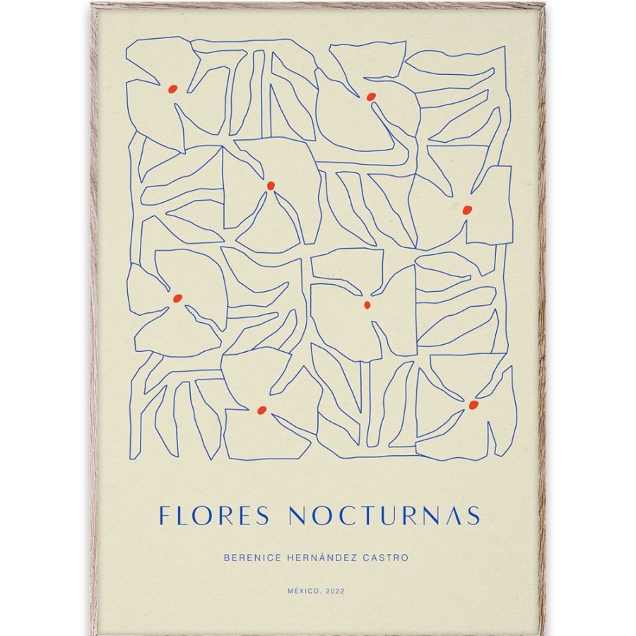 Inredning Paper Collective Posters | Flores Nocturnas 01 Poster 50X70 Cm