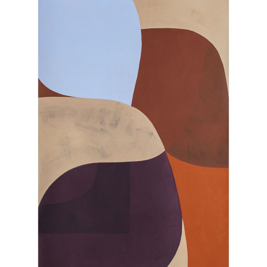 Inredning Paper Collective Posters | Painted Shapes 02 Poster 50X70 Cm