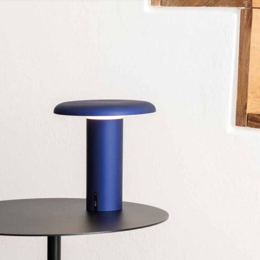 Belysning Artemide Bordslampor | Takku Bordslampa Portabel, Anodized Blue