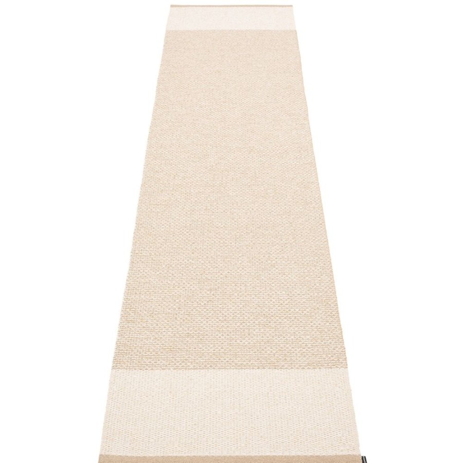 Mattor Pappelina Plastmattor | Edit Matta Beige / Vanilla / Metallic, 70X300 Cm