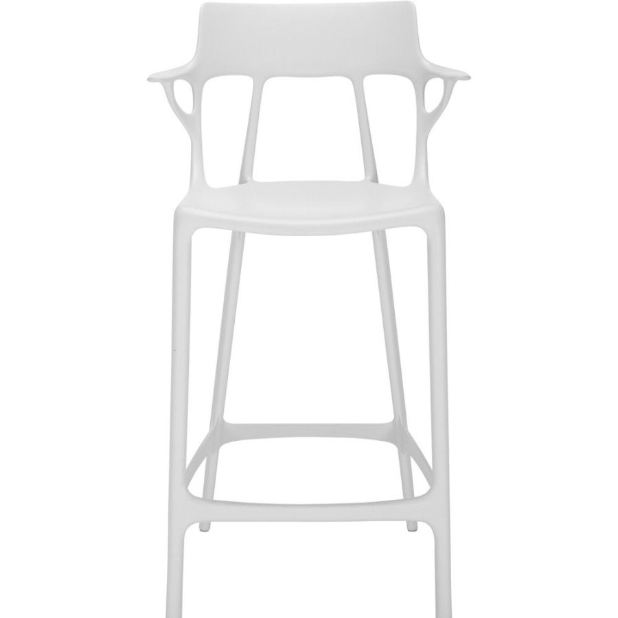 Mobler Kartell Barstolar | A.I. Barstol Atervunnen 65 Cm, Vit