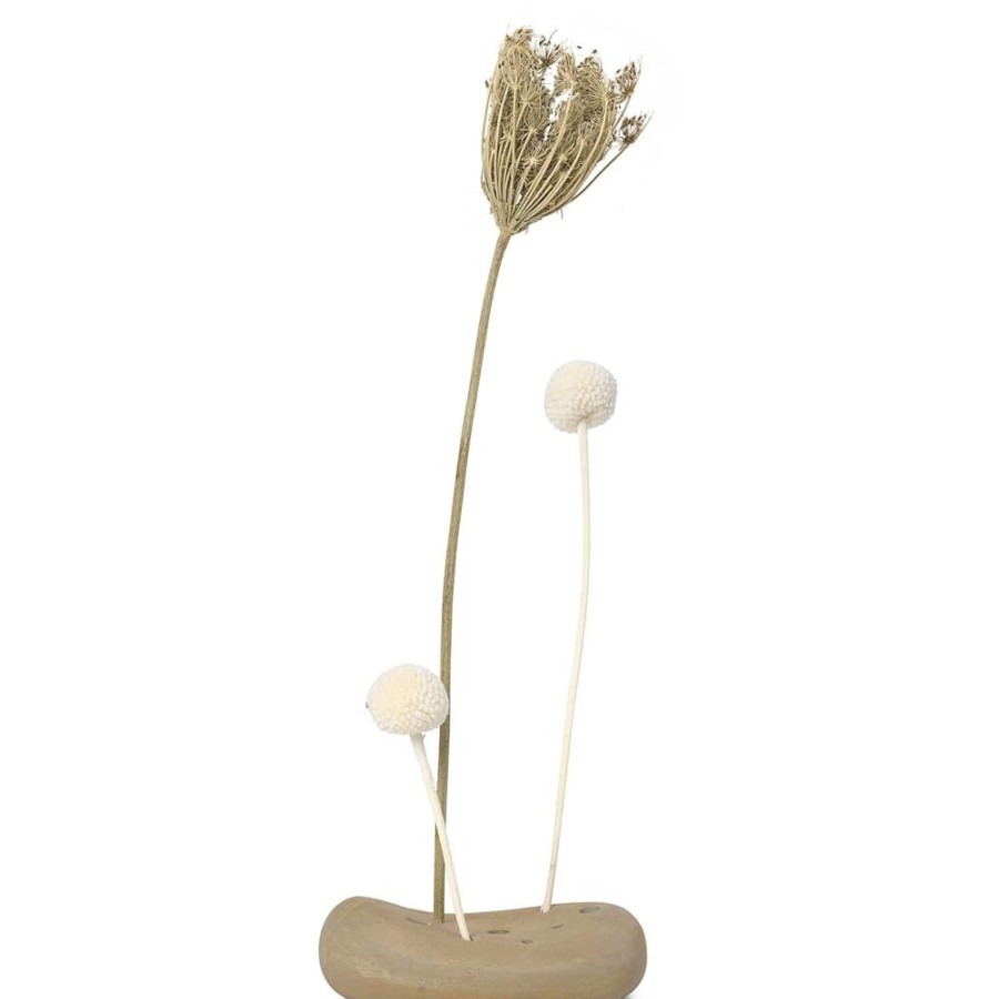 Inredning Ferm Living Skulpturer & Dekorativa Accessoarer | Vanitas Blomsten 12X8 Cm, Natur