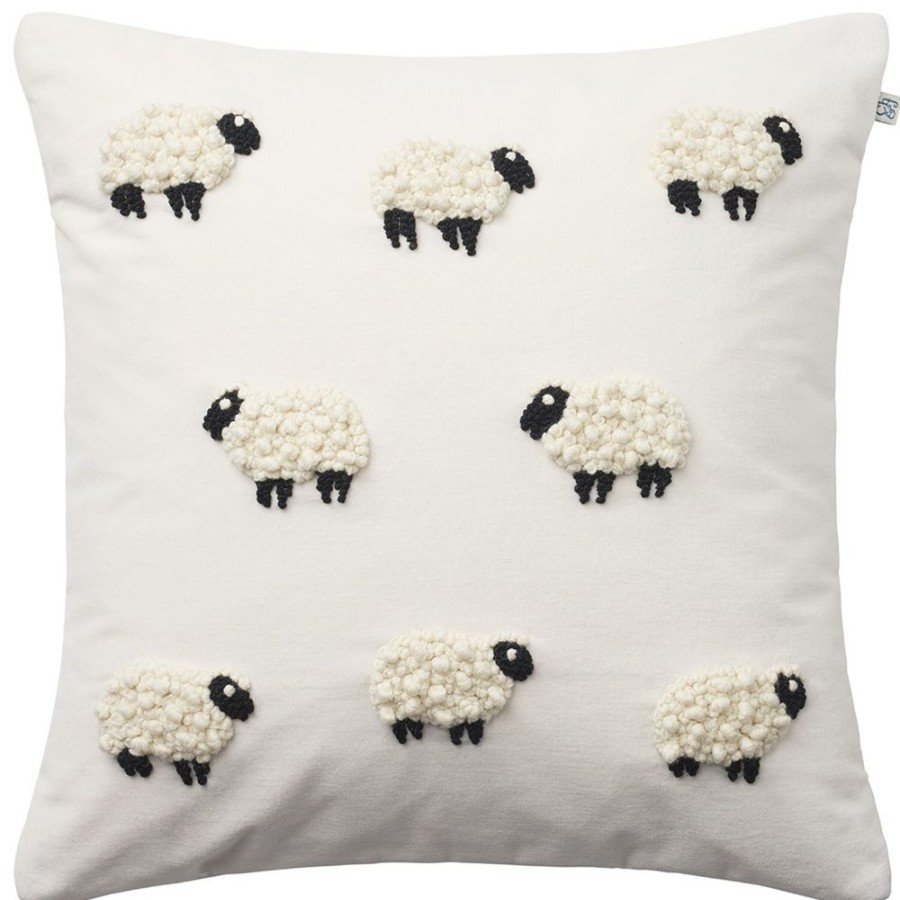 Textil Chhatwal & Jonsson Prydnadskuddar & Kuddfodral | Sheep Kuddfodral Ivory, 50X50 Cm