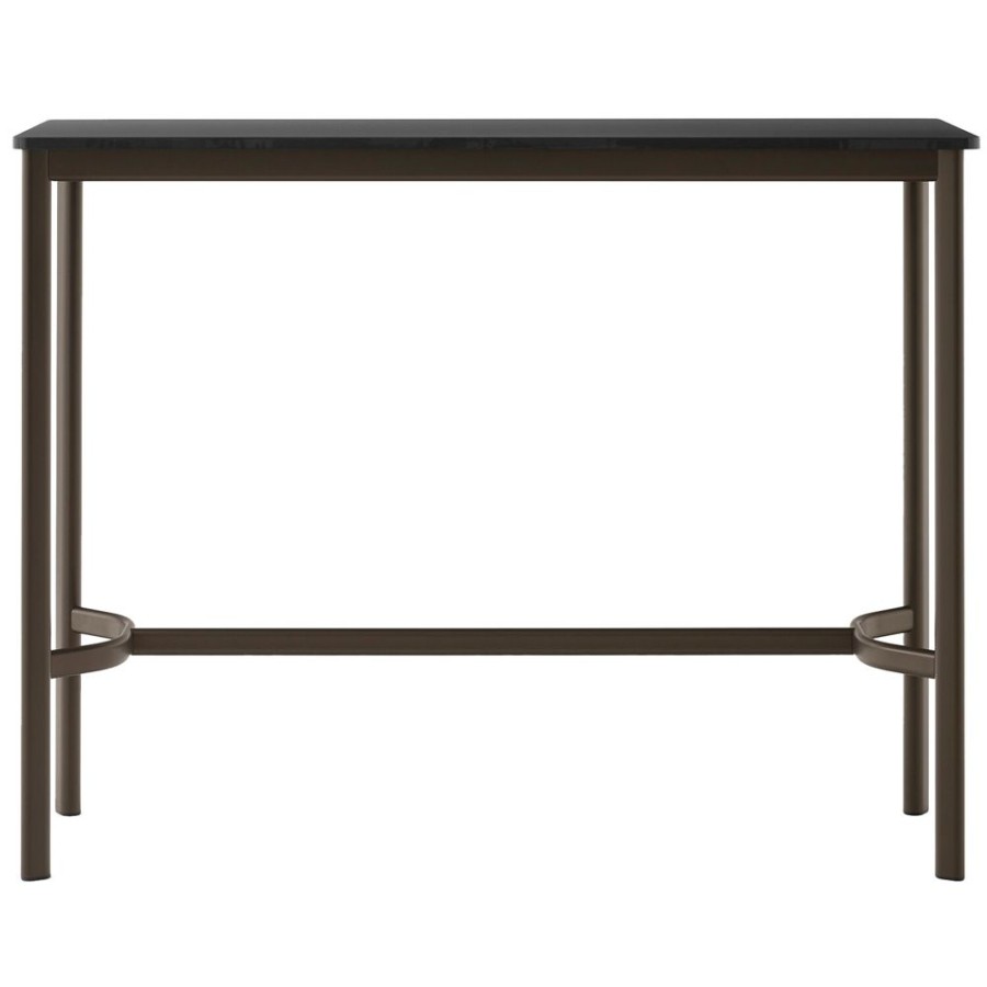 Mobler &Tradition Matbord | Drip Hw113 Barbord 50X140X105 Cm, Svart Laminat / Brons