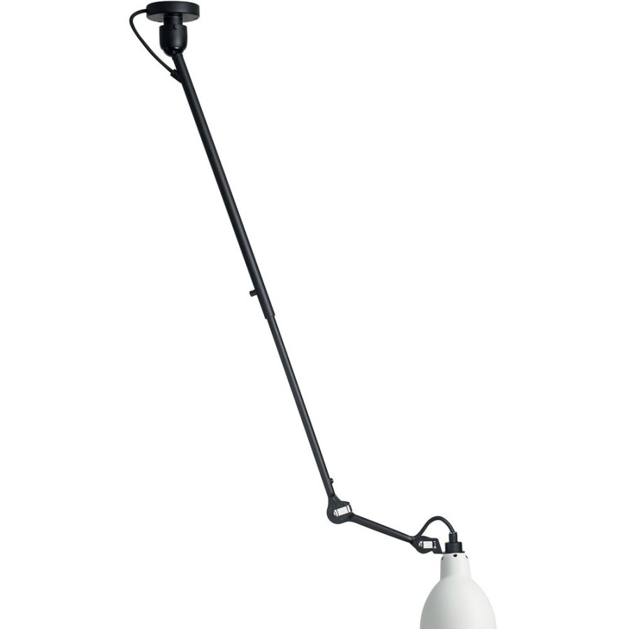 Belysning DCWéditions Plafonder | Lampe Gras N°302 Taklampa, Svart / Vit