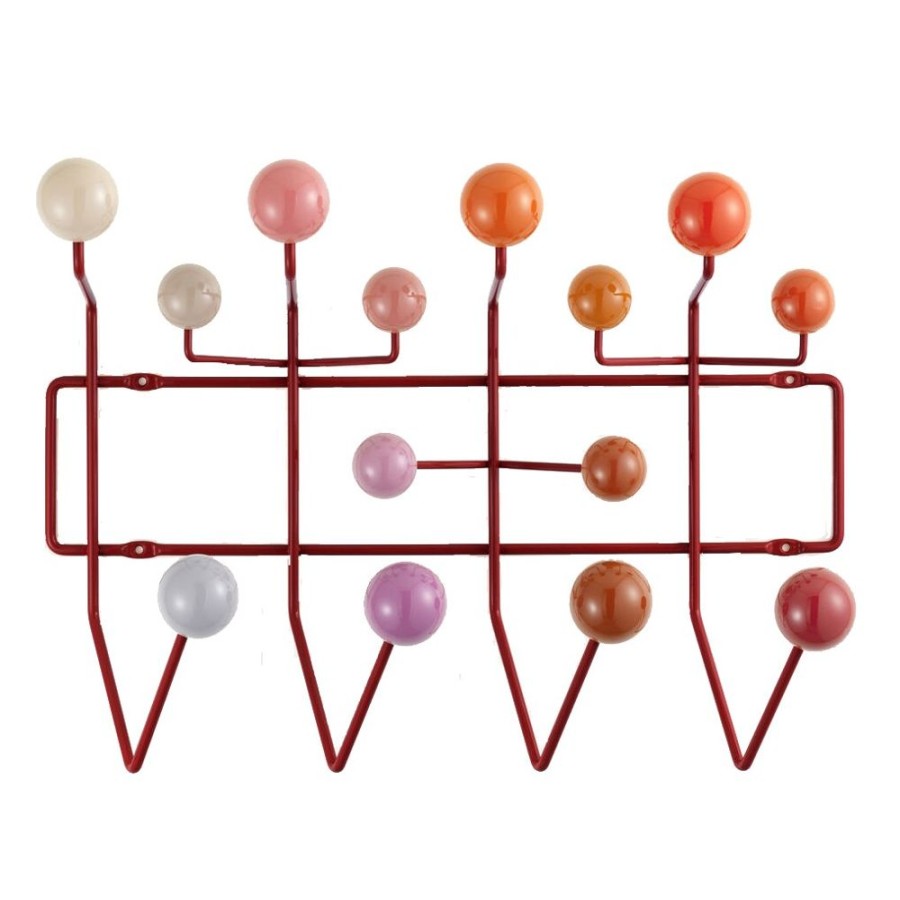 Mobler Vitra Garderober & Kladhangare | Eames Hang It All Kladhangare, Red/Multitone