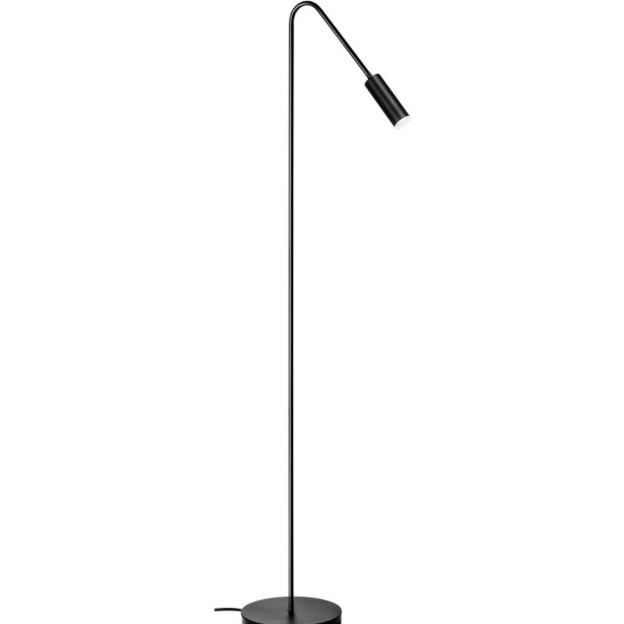 Belysning Estiluz Golvlampor | Volta P-3538-W Golvlampa, Svart / Svart