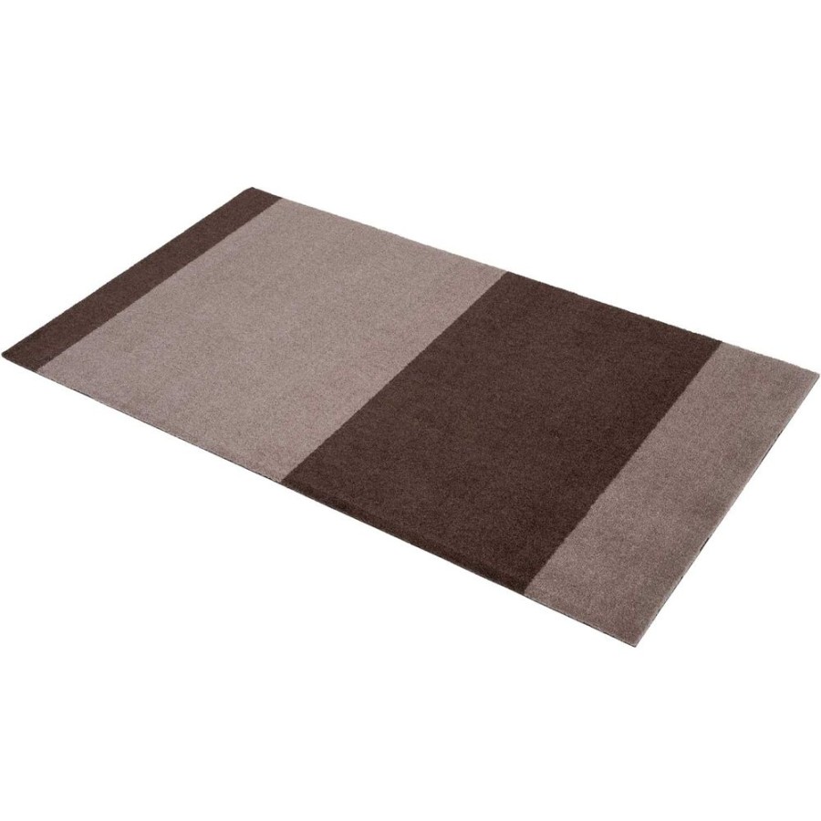 Mattor Tica Copenhagen Plastmattor | Stripes Matta Sand / Brun, 67X120 Cm