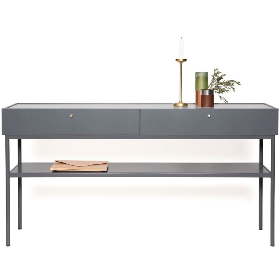 Mobler Asplund Sidobord & Smabord | Luc Console 160 Sidobord, Storm Grey