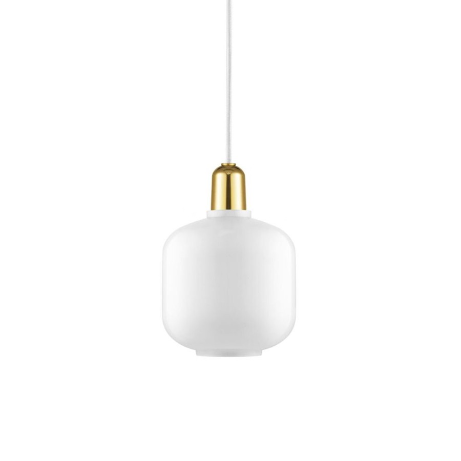 Belysning Normann Copenhagen Taklampor | Amp Pendel Liten, Vit/Massing