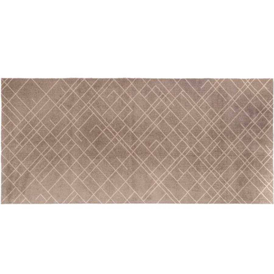 Mattor Tica Copenhagen Plastmattor | Lines Dorrmatta Sand / Beige, 200X90 Cm