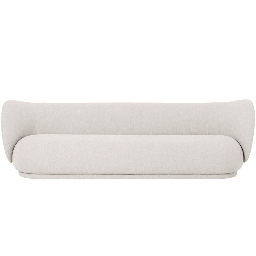 Mobler Ferm Living 4-Sitssoffor | Rico Boucle 4-Sitssoffa, Off-White