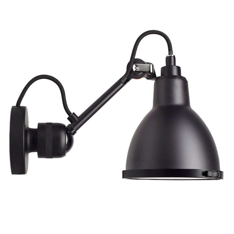 Belysning DCWéditions Vagglampor | La Lampe Gras N°304 Vagglampa Badrum, Svart