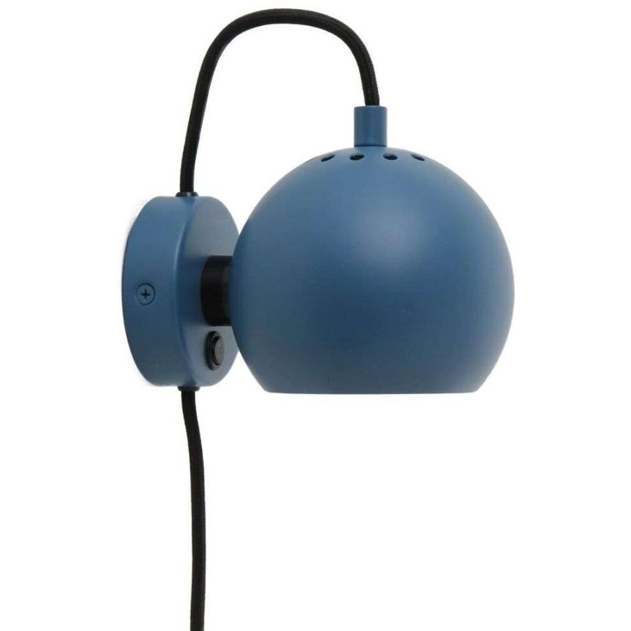 Belysning Frandsen Vagglampor | Ball Magnet Vagglampa, Matt Petrol Blue