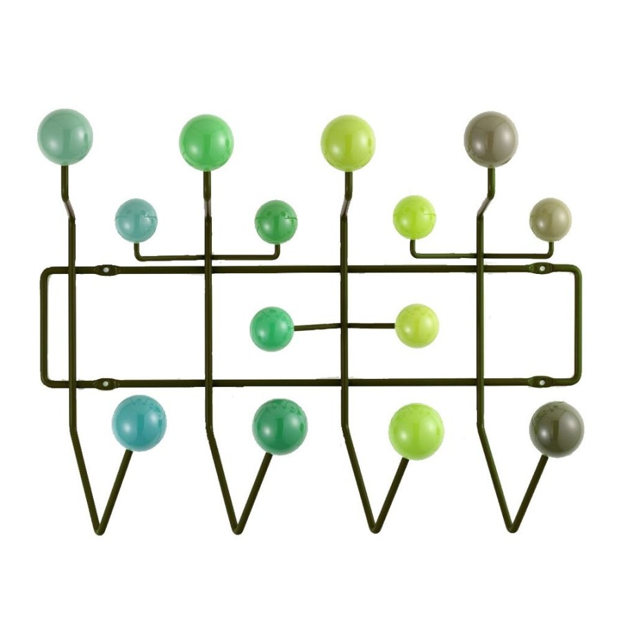 Mobler Vitra Garderober & Kladhangare | Eames Hang It All Kladhangare, Green/Multitone