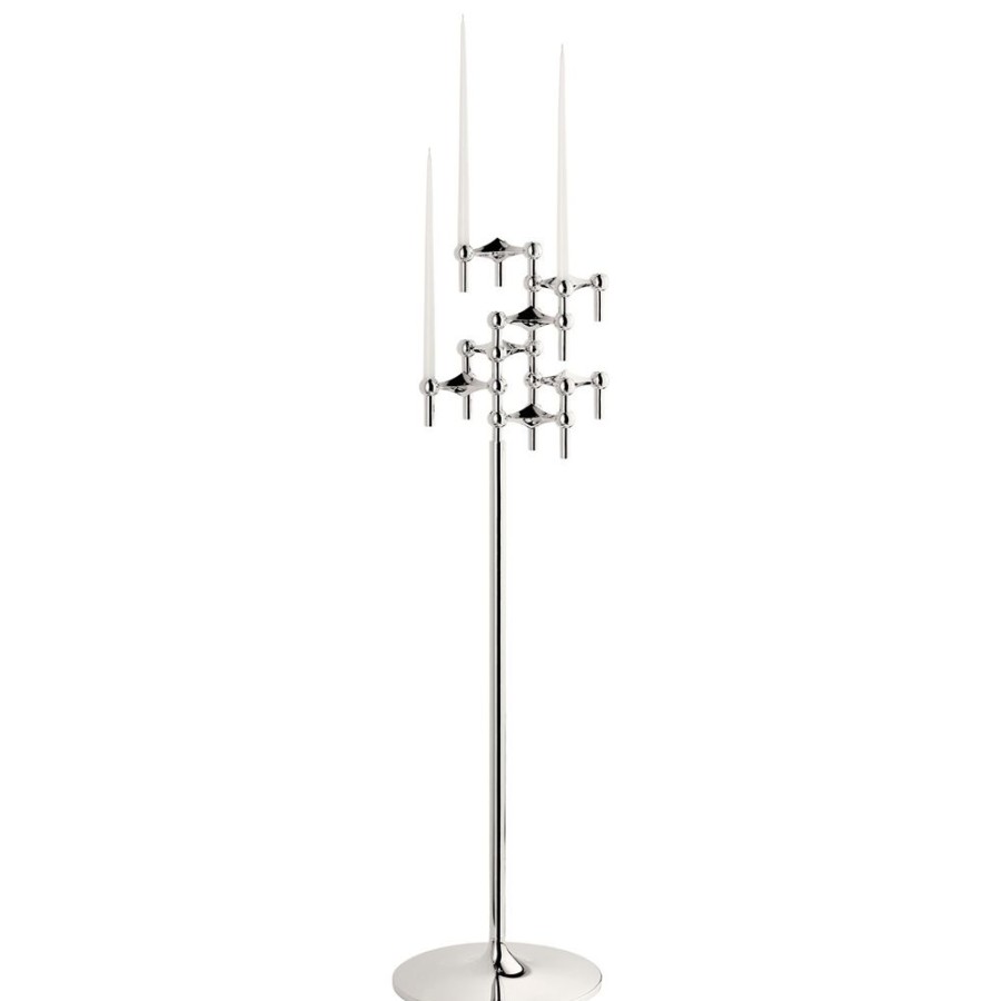 Inredning STOFF Nagel Ljusstakar | Kandelaber 70 Cm, Chrome