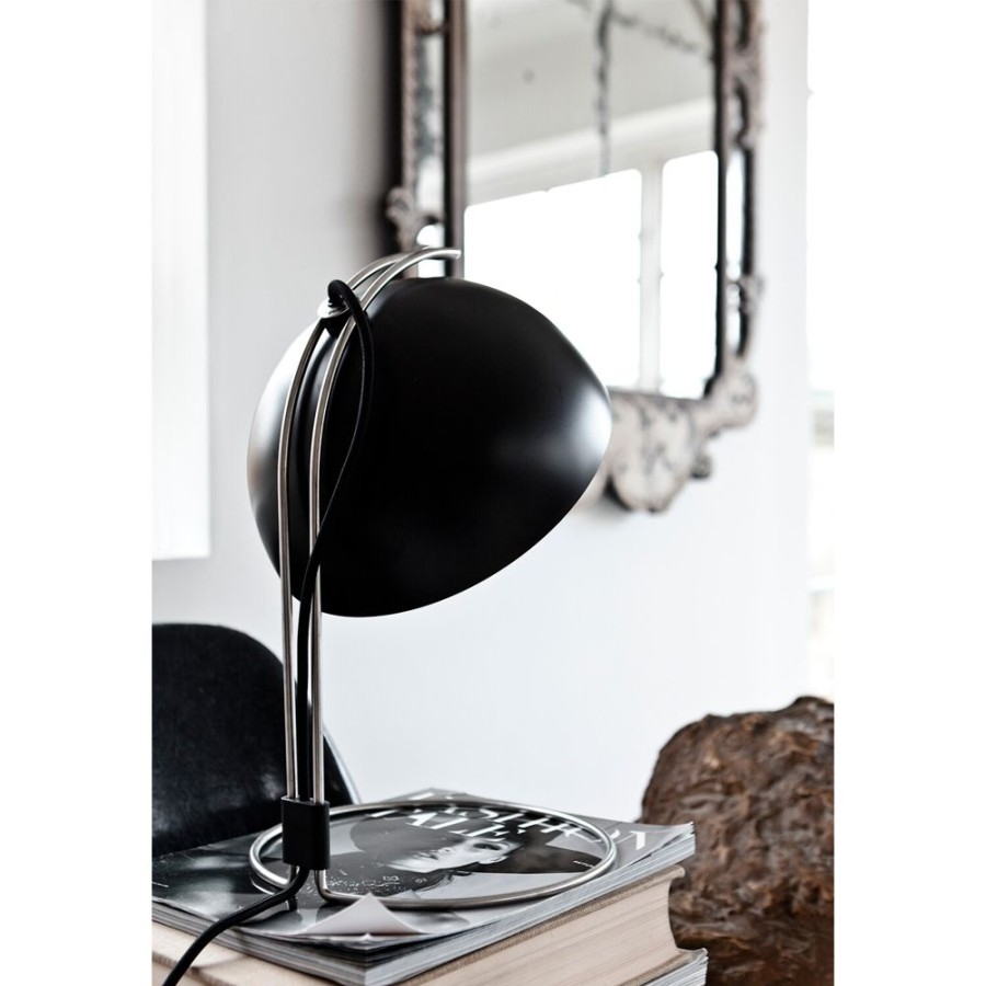 Belysning &Tradition Bordslampor | Flowerpot Vp4 Bordslampa, Mattsvart