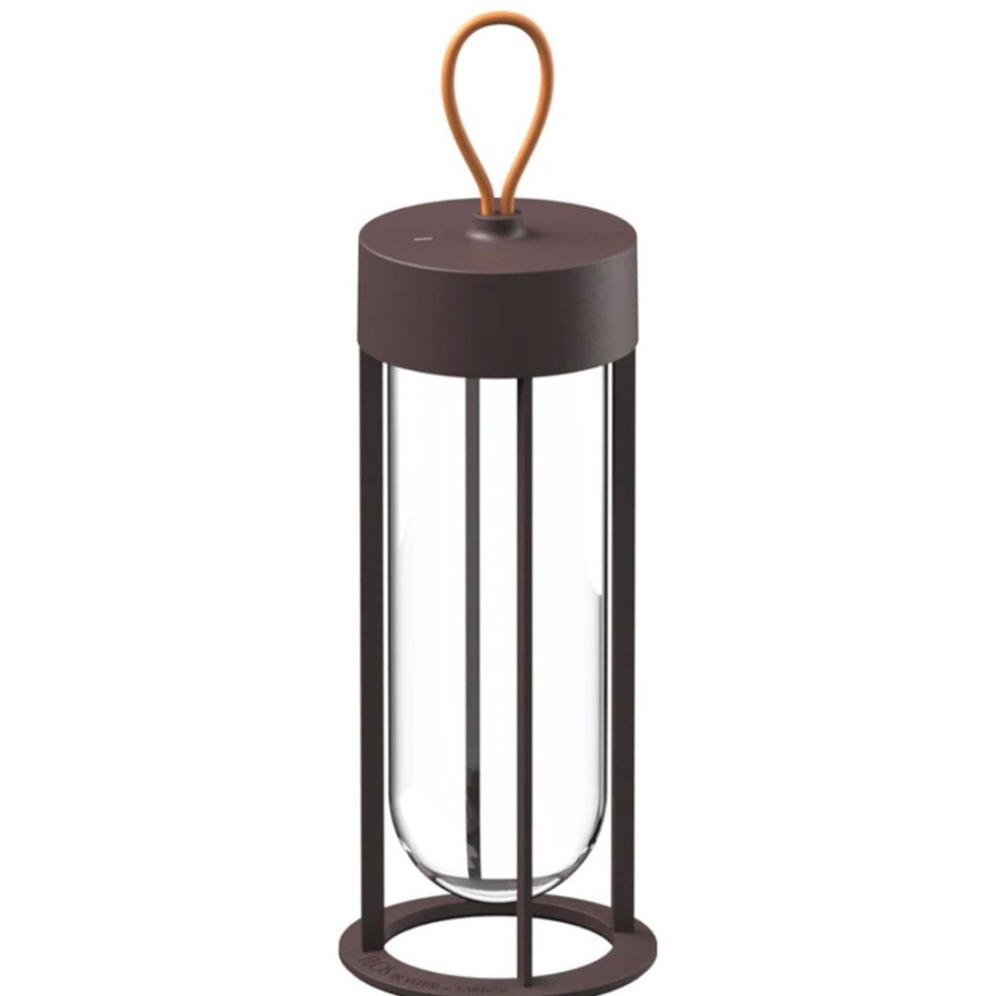 Belysning Flos Utebelysning | In Vitro Unplugged Bordslampa, Deep Brown