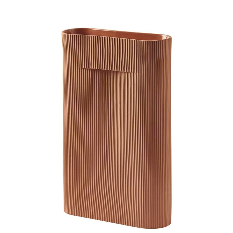 Inredning Muuto Vaser | Ridge Vas, H48,5 Terracotta